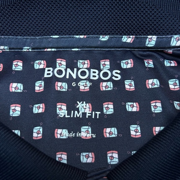 Bonobos The Tour Golf Polo Shirt Navy Size XL - Picture 7 of 8